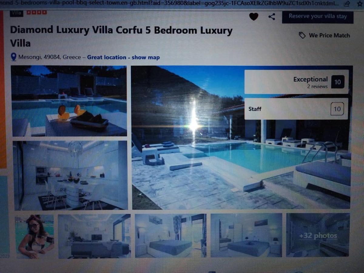 Diamond Luxury Villa Corfu Kato Spilaion Ngoại thất bức ảnh